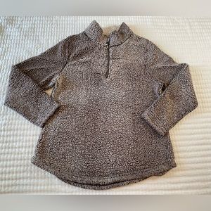 Green Tea Sherpa pullover, Large